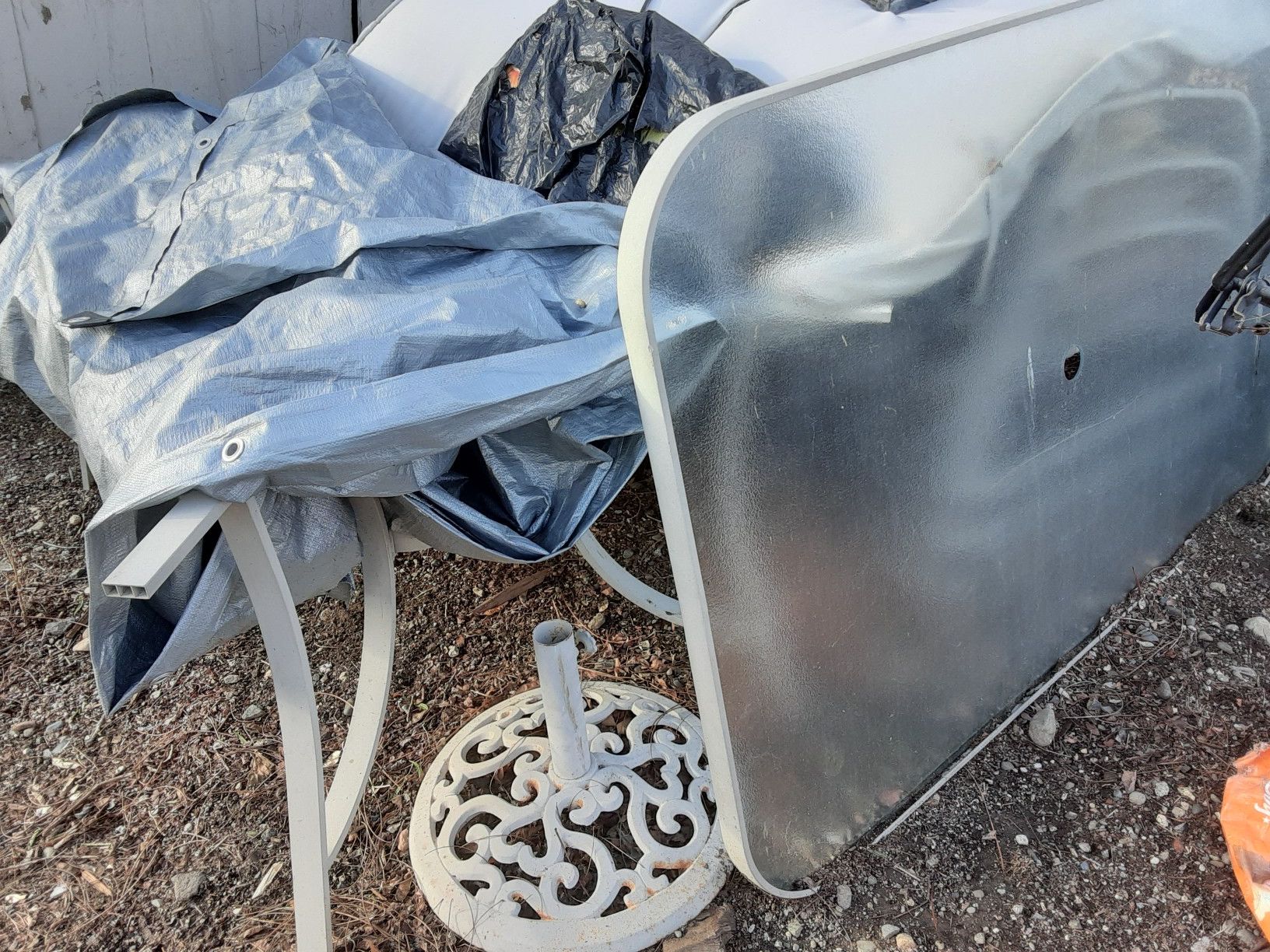 Outdoor patio table and chairs