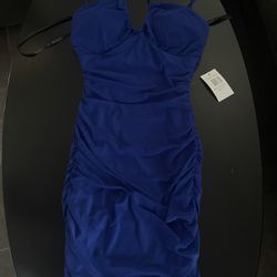 Blue Mesh Dress