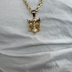 10k Gold Chain And Charm 