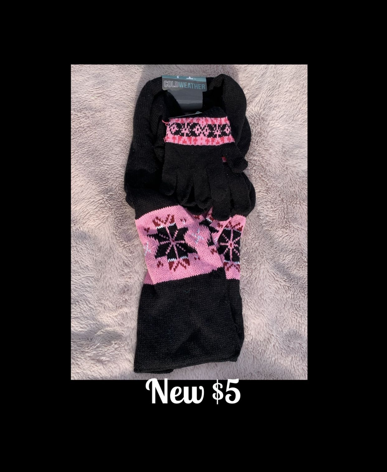 New Glove & Scarf Set
