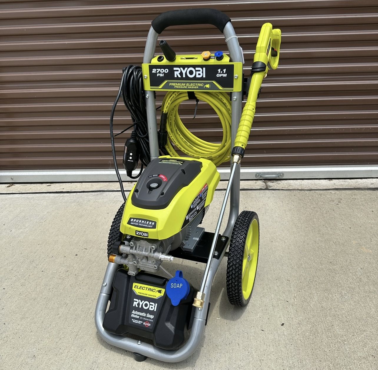 Ryobi 2700 Psi 1.1 GPM Electric Water Pressure Washer 