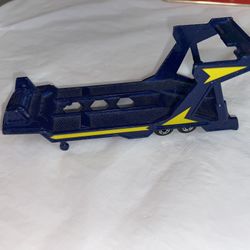 Vtg Matchbox Convoy CY1 Car Transporter 1982 Blue Metal Trailer