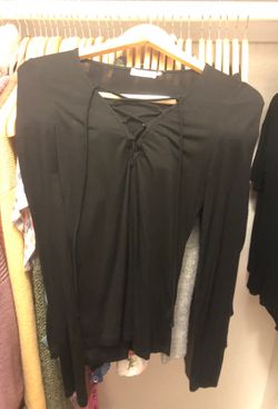 Long sleeve top black