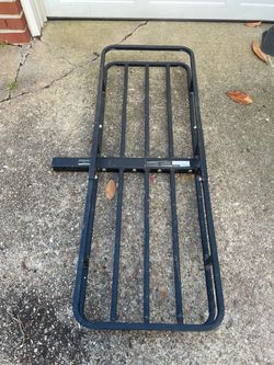 Hitch-Mounted Cargo Carrier Rack