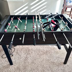 4 In 1 Game Table: Foosball, Billiards, Ping-Pong, And Air Hockey