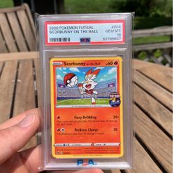 Pokemon Scorbunny On The Ball Psa 10
