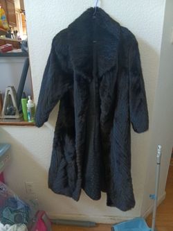 Full length fur coat