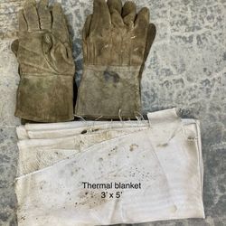 Welder Thermal Blanket and 2 sets of Gloves