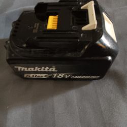 Makita 5.0 Ah 18V Lithium-Ion Battery