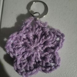 Crochet star keychain