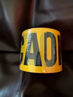 New Caution Tape Roll Yellow 3” x 100’