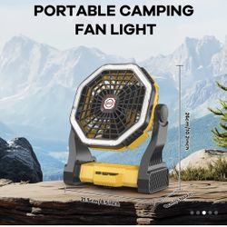 Powerful Camping Fan with Led Light 