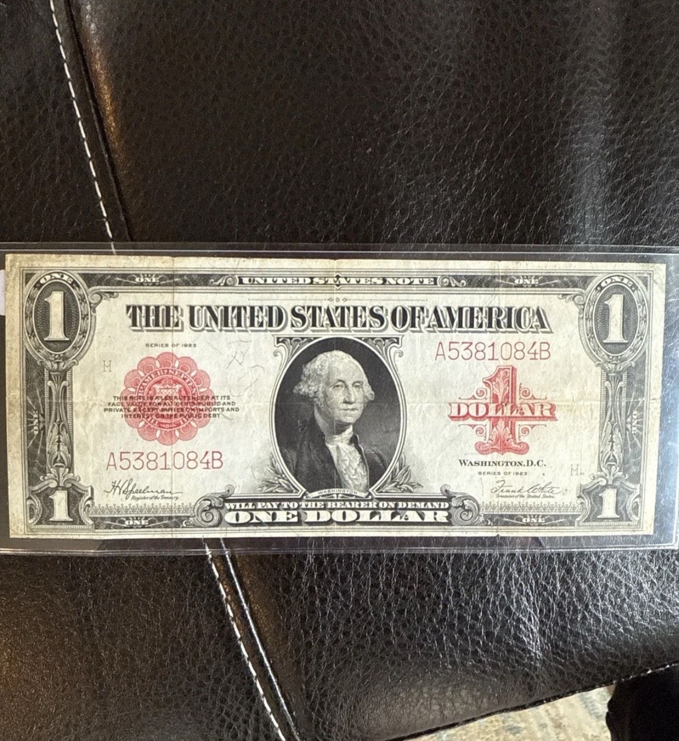 1923 $1 Red Seal Legal Tender Note FR-40 Large Size XF Rare U.S. Currency