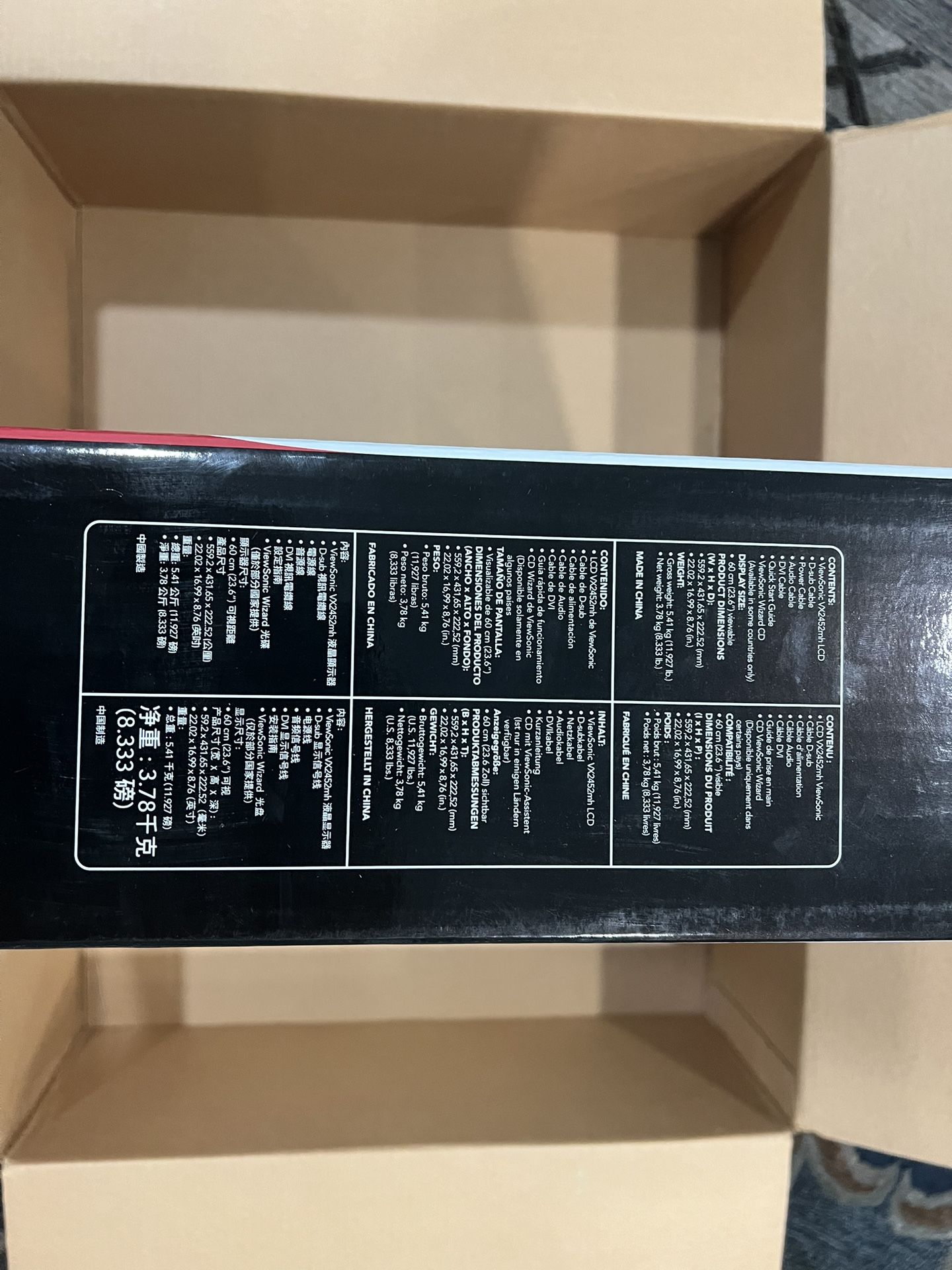 Brand New Unused ViewSonic Monitor (Price Negotiable)