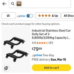 Industrial Stainless Steel Car Dolly