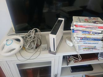 Wii console, controller and 15 games