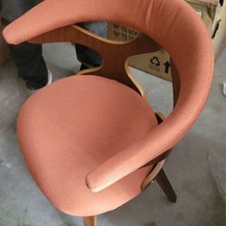 Mid Centery Orange/Walnut Chair