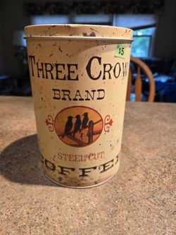 Vintage halloween coffee cannister