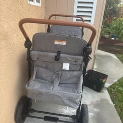 cochildor wagon remium 4-Seater Wagon Stroller for Kids, All-Terrain Heavy Duty Stroller Wagon with 300lb Capacity