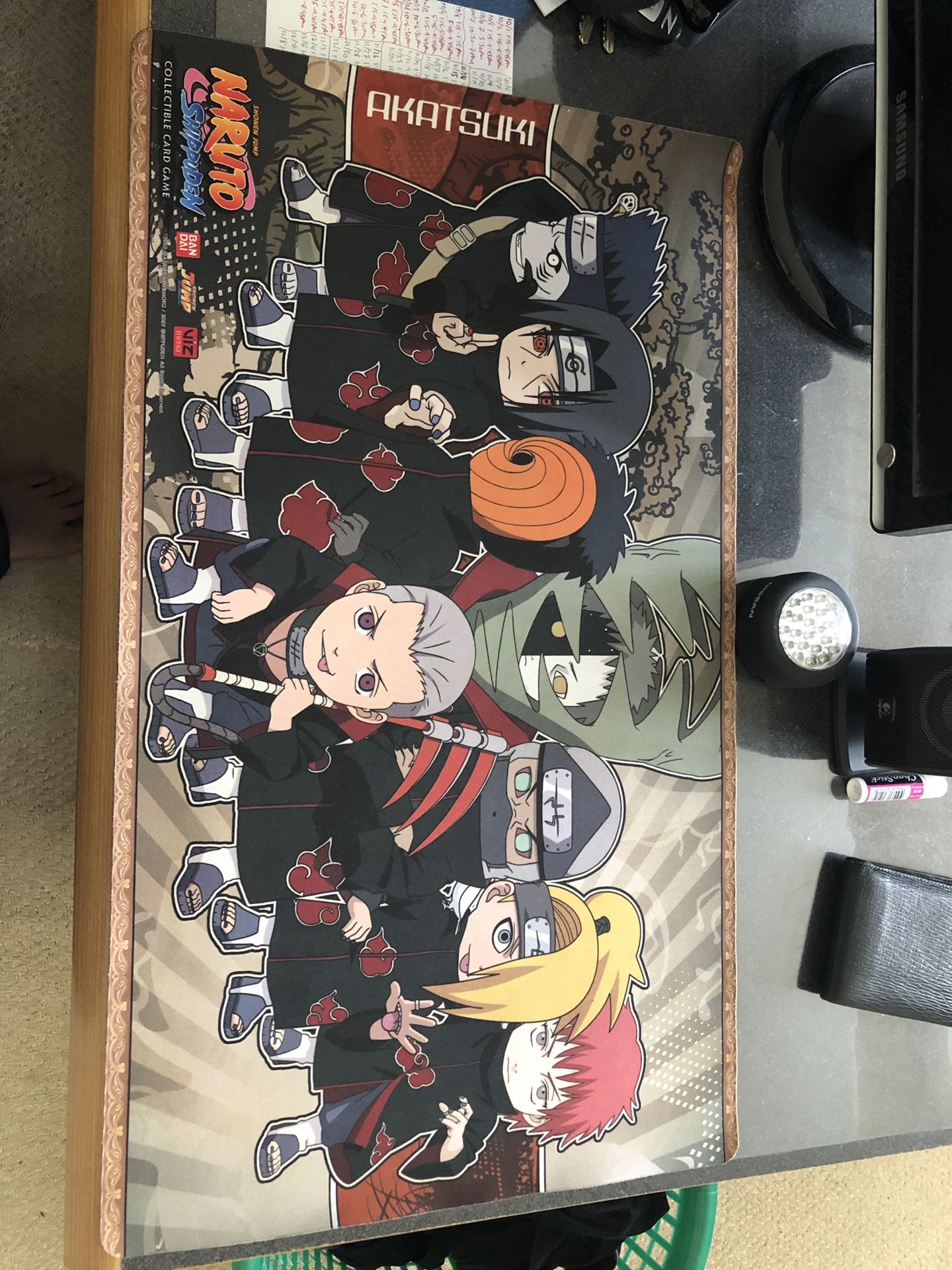 Bandai Naruto TCG CCG Chibi Akatsuki Authentic Mat/Playmat/Cardmat