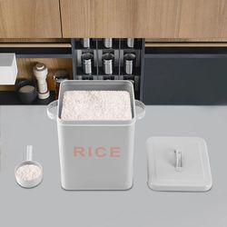 Brand new never been used Metal Food Storage Container 6L/1.59 gallon  for Rice Flour Sugar Pet Food Cereal