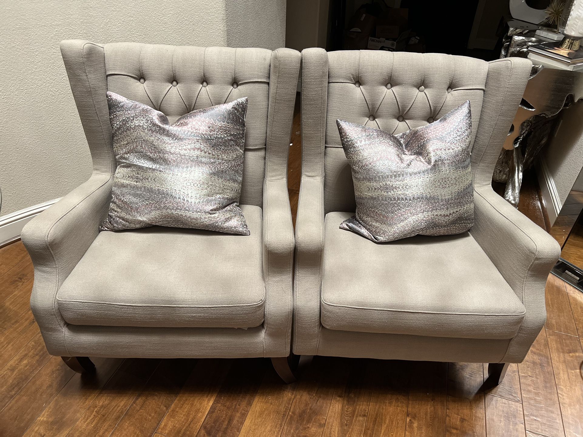 Wingback chairs - From Macys 