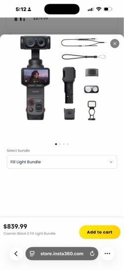 Insta360 X4 Fill Light Bundle