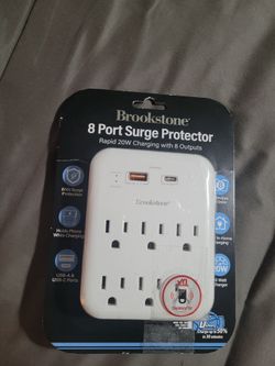 Brookstone 8 port surge protector