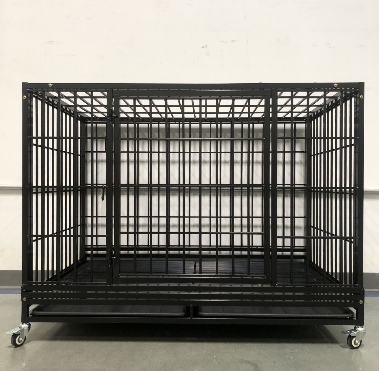 🔥NEW🔥 48” Heavy Duty Dog 🐕 Kennel Cage‼️🐾🐕🦺⚡️🐕💪🐶