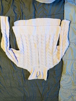 Cream pink Cable Knit Zip-Up Sweater Vest
