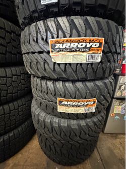 33x12.50r17 ARROYO MT 4 NEW TIRES INSTALLED ✅ INSTALADAS ✅ WE DO ALIGMENT 🔥