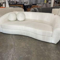 Round back Boucle NEW Sofa Delivery Available