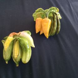 Ceramic Corn On The Cob , And Carrots 