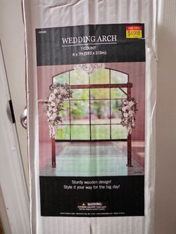 Hobby Lobby Wooden Wedding Arch 6x7ft