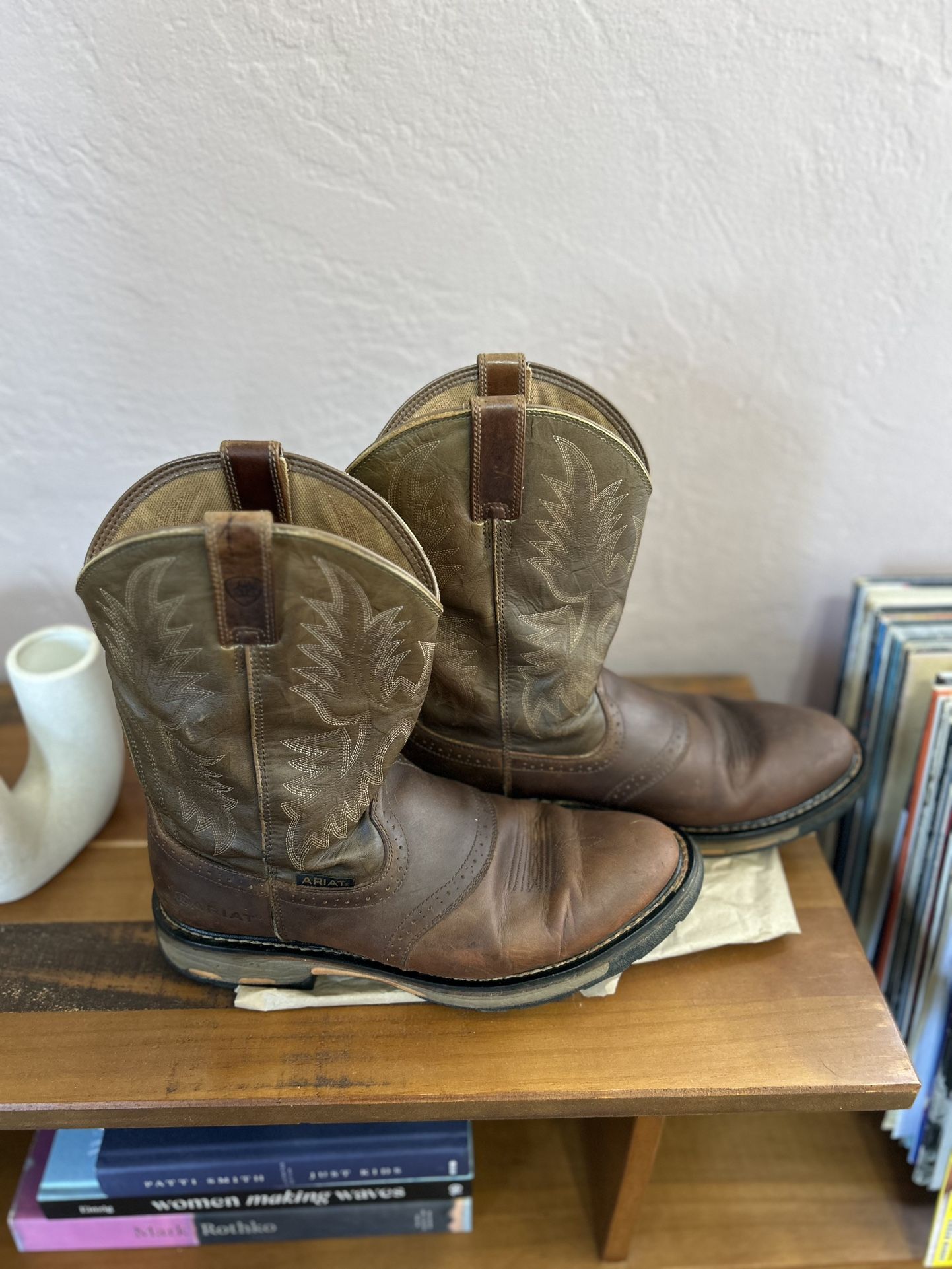 Cowboy boots/ Boots Mens Size 14 D Wide ASTM F2892-11 Leather Cowboy