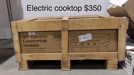🔥 BRAND NEW Avantco 30" Commercial Electric Countertop Griddle 🔥  Completamente NUEVA de paquete.