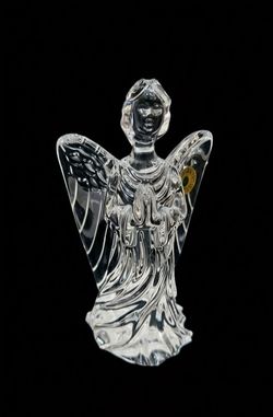 Vintage Waterford Crystal Guardian Angel 6" Tall