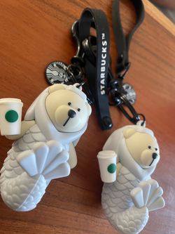 Starbucks Bear Keychain Set of 2
