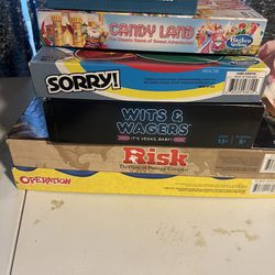 Set Of 6 Kids Board Games