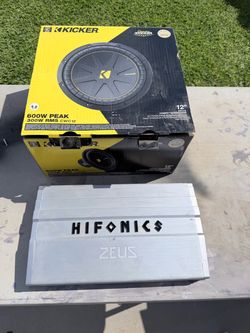 Hifonics Amp and kicker 12”sub