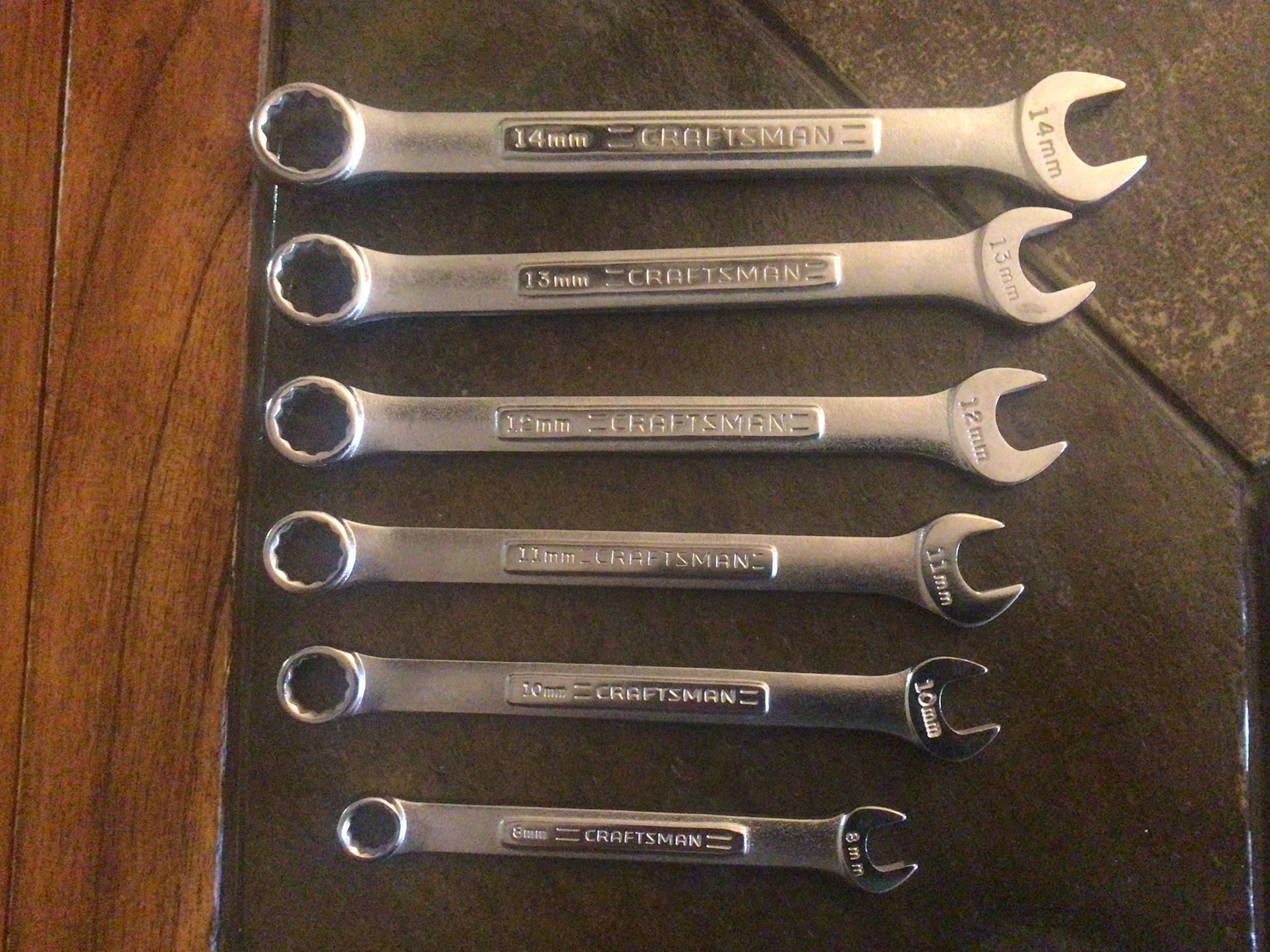 Set Of Craftsman Metric Combination Wrenches (6 Pc Set)