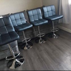 Set De 4 Bar Stools (Nuevos En Su Caja)