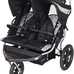 Baby Trend Navigator Double Jogging Stroller, Europa Black, Lightweight with Reclining Seats