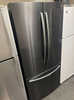 Deal on Samsung 3‑Door Refrigerator — Black Stainless, Clean Interior