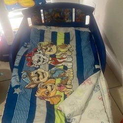 Paw Patrol Bed With Bedding Included 
