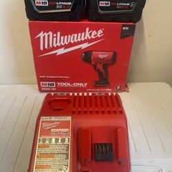 M18 18V Lithium-Ion Cordless Compact Heat Gun with (2) M18 5.0 Ah Batteries