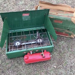 Vintage  Coleman Camp Stove From 1973 in Original Box