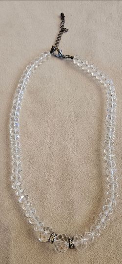Clear Beaded Necklace