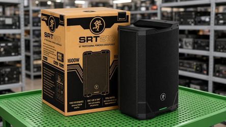 Mackie SRT Powered Loudspeaker 10" PA System Bluetooth DSP App Control 1600 Watts SRT 210 SRT210 Karaoke DJ