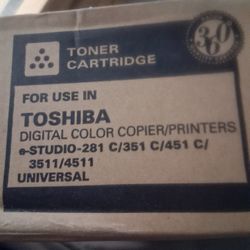 NEW "TOSHIBA" BLACK TONER CARTRIDGE FOR DIGITAL COLOR/COPIER PRINTERS